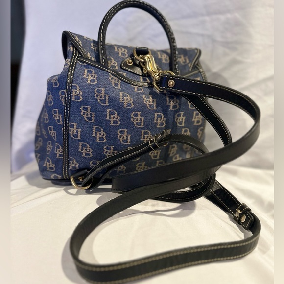 Signature Canvas Dooney & Bourke - Backpack - Blue Fabric Denim - Picture 4 of 15